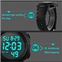 Montre de sport numérique Skmei - Pour homme - Étanche - Rétro-éclairage LED - Multifonctions