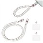 LURNODY 2 Pièces Dragonne Perlée Collier pour Telephone Portable Bracelet Telephone