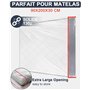 Housse de matelas en plastique 90 x 200 cm avec large fermeture éclair - Sac de matelas imperméable et indéchirable - Pour stock