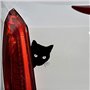 Autocollant Sticker Tête de Chat Noir Voiture Vinyle Scooter Car Tuning Camion