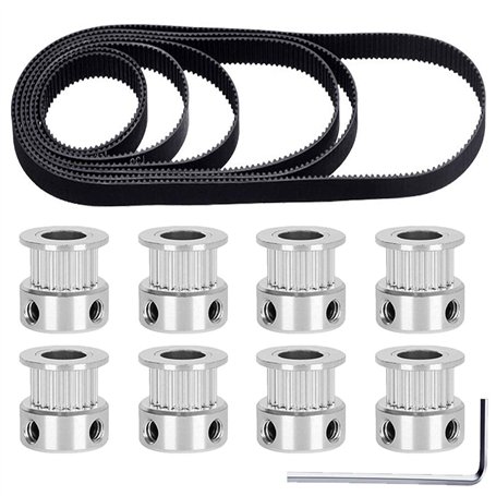 Youmile 2GT courroie distribution 110mm 112mm 122mm 158mm 200mm 280mm 300mm 400mm largeur 6mm boucle fermée courroie en caoutcho