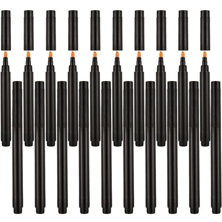 Leinuosen 20 Pièces Stylos Détecteurs de Faux Billets de Marqueurs Stylo Marqueur de Monnaie pour Détection de Faux Billets