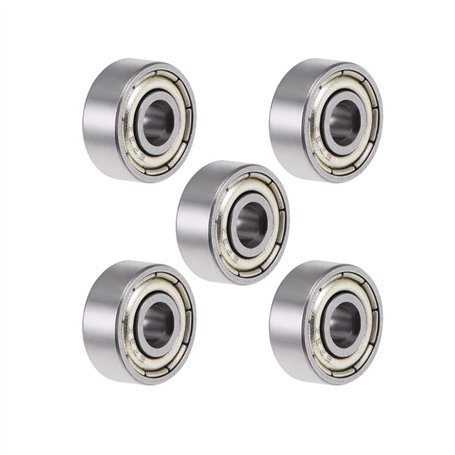 ARCELI 5Pcs 623ZZ roulements à billes à gorge profonde 10mm x 3mm x 4mm ton argent