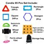 Condis Jeux de Societes Aimantés Construction Magnetiques Enfants 95 PCS, Jouet pour Fille Garcon 2 3 4 5 6 7 Ans Petits Cadeaux