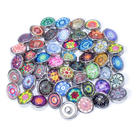 Soleebee click-button aluminium verre 12mm pression boutons femme Un groupe de 30 - exotique