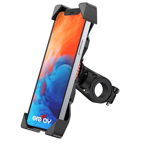 Grefay Support de Vélo Moto Téléphone Guidon de Vélo Moto Berceau Collier avec Rotation 360 pour 3