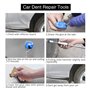 27 pièces Outil de Réparation de Dent Kit de Retrait de Dent Enlèvement de la Grêle Extracteur de Tige de Traction de Marteau de