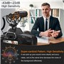 COMICA VM20 Caméra Shotgun Microphone, Vidéo Micro Super-Cardioïde avec écran OLED, Batterie au Lithium Rechargeable — 3.5mm Uni