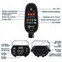 Nauotk Lampe de Scène avec Télécommande, 60 Modes RGB, Lumière Disco Contrôlée par Musique et Stroboscope, Boule Disco à Command