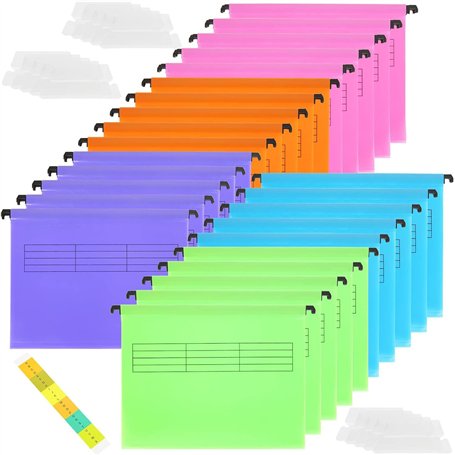 MIVIDE 25pcs Dossiers Suspendus A4