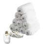Fashionapple Lot de 100 Couvre-Chaussures jetables en Tissu Non tissé pour Le Nettoyage de Moquette