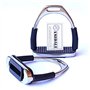 Amidale Flexi Safety Étriers d'équitation en Acier Inoxydable Noir 12