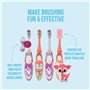 Jordan ® | Step 2 Brosse à dents pour enfants | Brosse à dents pour enfants de 3 à 5 ans | Poils souples, double poignée ergonom