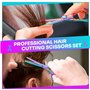 Lot de 14 paires de ciseaux de coiffeur professionnels de 6,7 pouces - Ciseaux de coiffure tranchants - Haute qualité - Acier in