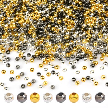 Perles d'espacement 4mm