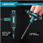 LIBRATON Tournevis à poignée en T, Jeu de 7 Tournevis Torx en T, Duplex Grip Clés TORX T10 A T40 avec boîte de rangement