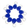YAVIS 100pcs Badges RFID Porte-clés Smart ID Key Tag 125KHz Carte d'Accès d'Entrée de Contrôle de Porte Proximité EM4100 TK4100
