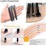 Cuir à coudre outils Kit de 151 pièces outils de travail du cuir - Outils et fournitures pour le travail du cuir - Tapis de déco