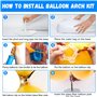 XUNIVERS Kit d'arche de ballons réutilisable,Kit d'arche de ballons ajustable et réutilisable pour mariage,et bâtons en fibre du