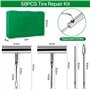 58Pcs Meche Pneu Crevaison