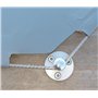 Piton Douille Rétractable + 3 Vis | pour Fixation bâche Couverture de Piscine sur Plage Bois | Alu/INOX | Lot de 10 pièces - POO