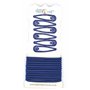 Lot de 12 élastiques à cheveux pour filles - 4 pinces - Bleu roi - Épaisseur : 4 mm