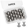Lot de 24 aimants en néodyme - 12 x 16 mm - Aimants puissants N52 - Petits aimants Coniques pour Tableaux magnétiques, réfrigéra