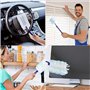 Lot de 30 plumeaux anti-poussière en microfibre avec poignée pour nettoyer la poussière, les cheveux, les voitures