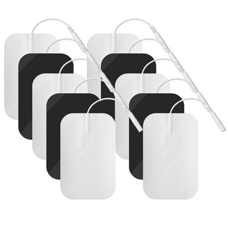 Lot de 10 électrodes autocollantes pour appareils TENS 6 x 9 cm