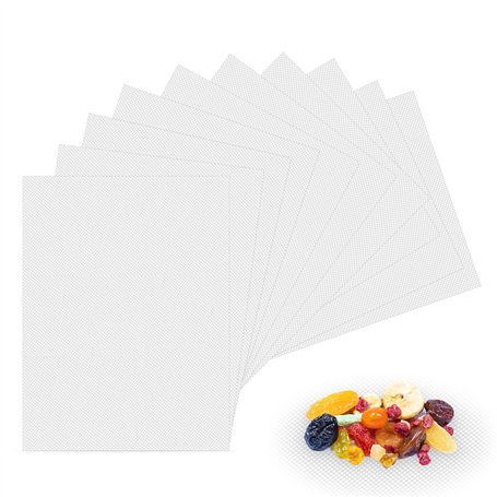 Lot de 10 films de déshydratation en silicone pour déshydrateur automatique - 37 x 29 cm - Anti-adhésif - Pour déshydrateur alim