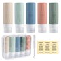 Carehabi 5 Pièces Flacon Voyage Silicone 100ml Avion