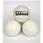 Slätsch Lot de 4 balles de tennis blanches - Balles de pression professionnelles pour le tennis