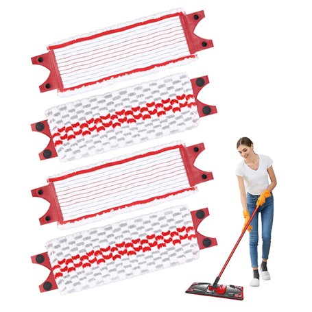 TIDEVAN 4 Pièces Replacement Microfibre Pad pour Vileda Ultramax