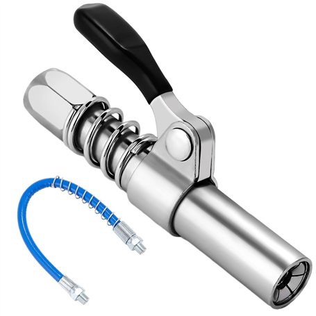 Zawaer Raccord de Pistolet à Graisse Coupleur pour Pompe à Graisse Embout Graissage avec Tuyau Flexible G Coupler Embout pompe a