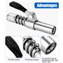 Zawaer Raccord de Pistolet à Graisse Coupleur pour Pompe à Graisse Embout Graissage avec Tuyau Flexible G Coupler Embout pompe a