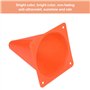 BUYGOO 12Pcs Cônes de Formation Sportive pour Football 18cm Plastique Cônes de Jeu pour Enfants Orange Cônes de Circulation Dura