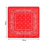 BUYGOO 20 pièces Bandanas foulards multifonctions grands mouchoirs couleur assortie Bandanas carrés pour hommes et femmes/dames