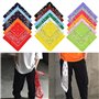 BUYGOO 20 pièces Bandanas foulards multifonctions grands mouchoirs couleur assortie Bandanas carrés pour hommes et femmes/dames