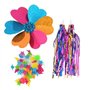 1 Set 3 en 1 Enfants Vélo Décoration Accessoires Scooter Porte-vélos Guidon Coloré Banderoles Pom-Pom Poignées Vélo Étincelle Gl