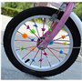 1 Set 3 en 1 Enfants Vélo Décoration Accessoires Scooter Porte-vélos Guidon Coloré Banderoles Pom-Pom Poignées Vélo Étincelle Gl