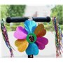 1 Set 3 en 1 Enfants Vélo Décoration Accessoires Scooter Porte-vélos Guidon Coloré Banderoles Pom-Pom Poignées Vélo Étincelle Gl