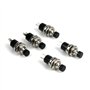 Ytian 5 Pcs SPST Mini Bouton Momentanés Poussoir Interrupteur Normal Ouvert 250V 2A Noir