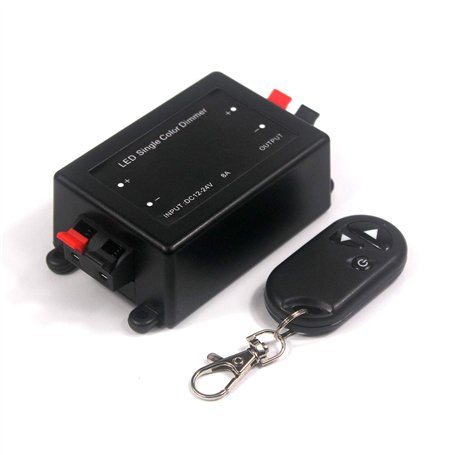 Taikuwu LED Variateure Gradateur Dimmer Eclairage sans Fil12V/8A Télécommande Interrupteur Couleur Unique RF contrôleur gradateu