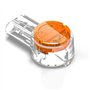 Connecteur Épissure Rapide Terminaux Étanche avec Bouton Transparent Orange