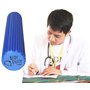 Rouleau de fascias moyen pour les secousses de la colonne vertébrale – Redresseur de dos Ø 9,5 cm x 43 cm (bleu océan), yoga Pil