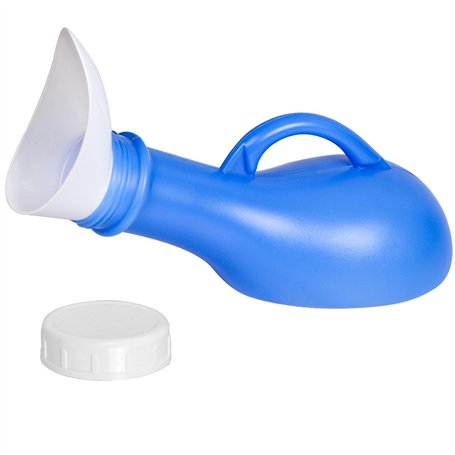 Urinoir portable unisexe pour homme et femme - En plastique - Avec couvercle - Pour camping