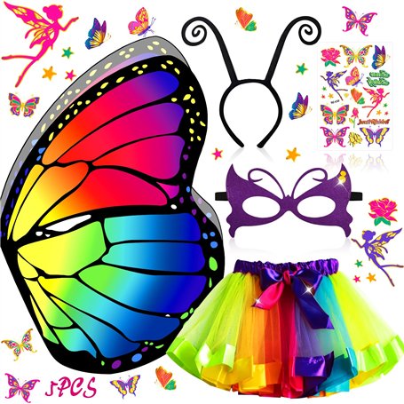 MOYKSRR 5pcs Deguisement Papillon Fille