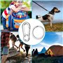 Mousqueton Détachable Pivotant 6 Pièce Mousqueton Métallique avec Porte-Clés Anneau Porte-Clés Détachable Mousqueton avec Boucle