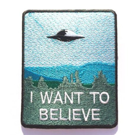 Écusson brodé « I Want To Believe » à thermocoller ou à coudre The X-Files