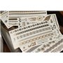 AMACOAM 6 feuilles 70 motifs métal feuille d'or chaud autocollant de tatouage argent imperméable longue vente étincelant ​​tempo